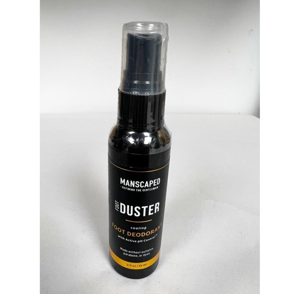 MANSCAPED® The Foot Duster™, Mens Cooling Foot Deodorant Spray 2 Oz / 60 ml New